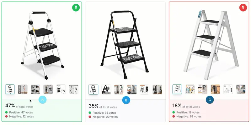 Image Stack Poll voorbeeld